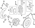 Genuine Ford Caliper Retainer Kit PR3Z-2068-B. Fixed Price $52.68.