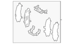 Genuine Nissan Disc Brake Anti-rattle Clip Set D1080-6TA0B. Fixed Price $68.99.