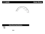 Drum Brake Shoe-premium Shoes Centric 111.04450. Fixed Price $72.52.