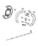 Genuine Mopar Brake Shoe To Spring 5139480AA. Fixed Price $32.57.