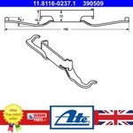 Brake Caliper Spring For Alfa Romeo 159 Giulietta Spider 1609897880. Fixed Price $71.96.