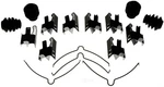 Disc Brake Hardware Kit Front Acdelco 18K1017X Fits 1998 Ford F-250. Fixed Price $26.22.
