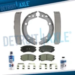 6PC Front Brake Pads + Rear Shoes For Elantra Sonata Tucson Kia Optima Sportage. Fixed Price $51.28.