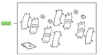 Genuine Toyota Disc Brake Pad Shim 04945-52130. Fixed Price $23.13.