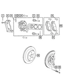 Genuine Mopar Brake Anti-rattle Clip 5179878AA. Fixed Price $5.33.