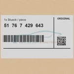 Genuine Bmw 51767429643 -. Fixed Price $118.22.