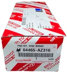 04465-AZ316 Oem Toyota Camry 2012-2017 Front & Rear Ceramic Brake Pads W/shims. Fixed Price $153.79.