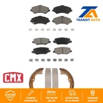 Front Rear Ceramic Brake Pads And Parking Shoes Kit For Jeep Wrangler Liberty Jk. Fixed Price $79.91.