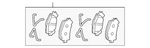 Genuine Lexus Disc Brake Pad Set Front 04465-78010. Fixed Price $109.34.