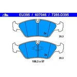 Ate 607046 Disc Brake Pad Set For 82-91 524TD 528E 533I 535I 633CSI 635CSI L6 M3. Fixed Price $76.03.