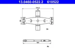 13.0460-0522.2 Ate Accessory Set, Disc Brake Pad For Mercedes-benz. Fixed Price $14.54.