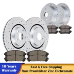 Front Rear Brake Disc Rotors Ceramic Pads For Toyota Sienna Highlander Lexus. Fixed Price $158.41.