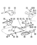 Genuine Mopar Park Brake Lever 5119145AA. Fixed Price $5.41.