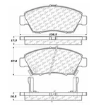 Disc Brake Pad Set-c-tek Ceramic Centric 103.06210. Fixed Price $30.95.