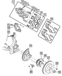 Genuine Mopar Brake Anti-rattle Clip Leading 5018403AA. Fixed Price $10.71.