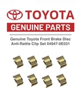Genuine Toyota Front Brake Disc Anti-rattle Clip Set 04947-0E031. Fixed Price $26.94.