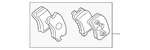 Genuine Mitsubishi Brake Pads Rear MZ690574. Fixed Price $63.89.