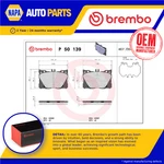 Brake Pads Set Fits Mercedes GLC300 C253, X253 2.0 Front 2015 Brembo Quality. Fixed Price $80.38.