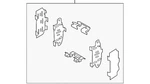 Genuine Nissan Hardware Kit-rear Disc Brake Pad D408M-EG50J. Fixed Price $30.00.