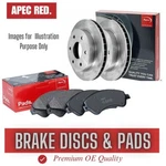 Brake Discs And Pads Set Rear For Toyota Yaris 112BHP 1.5 17- On Petrol Apec. Fixed Price $117.09.