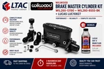 Wilwood WIL260-13190 + WIL260-8555-BK Brake Master Kit Lucas LUC10827. Fixed Price $454.95.