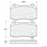 Centric Front Disc Brake Pad For 350Z, G35 (104.09600). Fixed Price $29.47.