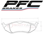 Pfc Brakes Front Disc Pad Set For 1999-2001 Chrysler 300M Braking Yp. Fixed Price $75.98.