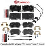 Front Brake & Rear Pad Oes Ceramic +sensor For Porsche Macan Base 17-20. Fixed Price $247.52.