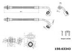 Centric Brake Hydraulic Hose For Intrepid, 300M, Concorde, Lhs 150.63343. Fixed Price $60.73.