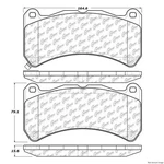 Centric Front Disc Brake Pad For Wrx Sti, F, Dart (104.13650). Fixed Price $67.50.