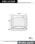 Centric Front Disc Brake Pad For Mercedes-benz (102.11210). Fixed Price $27.54.