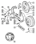 Genuine Mopar Brake Adjusting Screw Package Right 4423900. Fixed Price $8.81.
