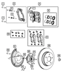Genuine Mopar Disc Brake Pad Spring Kit 68461586AB. Fixed Price $68.62.