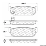 Centric Rear Disc Brake Pad For 1990-1994 Infiniti Q45 (300.04810). Fixed Price $24.37.