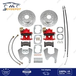 Rear Disc Brake Kit With Red Calipers For 1968-1974 Gm F/x-body 10 & 12 Bolt St. Fixed Price $491.00.