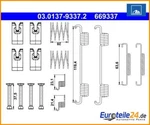 Accessory Set, Parking Brake Shoes Ate 03.0137-9337.2. Fixed Price $27.84.