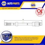 Brake Hose Fits Audi A4 B7 3.0D Front 04 To 09 Hydraulic Napa 8E0611707 Quality. Fixed Price $20.38.