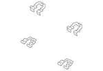 Genuine Hyundai Disc Brake Anti-rattle Clip 58244-P2000. Fixed Price $14.39.