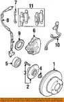 Oem Ford 99-02 Cougar 95-00 Contour Front Disc Brake Caliper Pad Support Spring. Fixed Price $6.95.