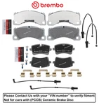 Front & Rear Brake Pad Set Oes Ceramic +sensor For Porsche Macan Gts 17-18. Fixed Price $264.52.
