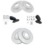 Disc Brake Kit Trq BKA12558 Fits 2013 Dodge Dart. Fixed Price $220.95.