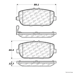Centric Rear Disc Brake Pad For 124 Spider, MX-5, Miata (103.11800). Fixed Price $28.59.