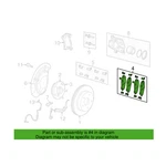 Genuine Oem Mopar Front Disc Brake Pad Set For Jeep Wrangler Jk. Fixed Price $130.33.