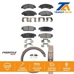 Front Rear Semi-metallic Brake Pads Parking Shoe Kit For Chevrolet Avalanche Gmc. Fixed Price $106.42.