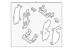 Genuine Nissan Disc Brake Anti-rattle Clip Set D1080-JA00A. Fixed Price $54.56.
