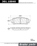 Centric Rear Disc Brake Pad Forester, Impreza, 9-2X (301.10040). Fixed Price $31.26.