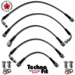 For 94-96 Chevrolet Impala Front Rear Techna-fit Stainless Steel Brake Lines. Fixed Price $124.95.