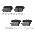 Front And Rear Ceramic Disc Brake Pads Mazda CX-7 CX-9 Ford Edge Lincoln Mkx. Fixed Price $46.98.