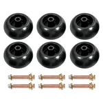 Dicmic Lawn Mower Anti Scalp Deck Wheel Kit Compatible With 6PCS, Black. Fixed Price $69.99.