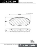 Centric Front Disc Brake Pad For Storm, Stylus, Miata, Impulse (102.05250). Fixed Price $22.70.